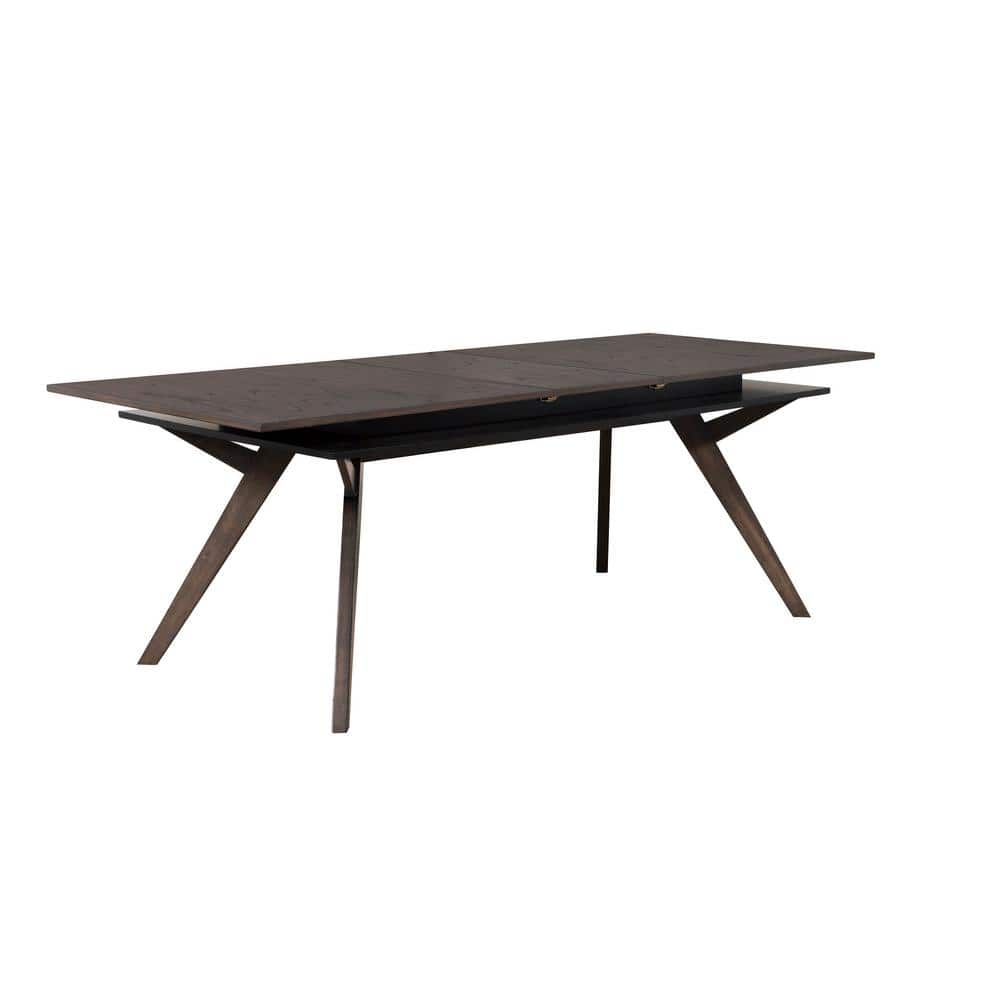 Lennox Extendable Rectangular Dining Table in Dark Tobacco