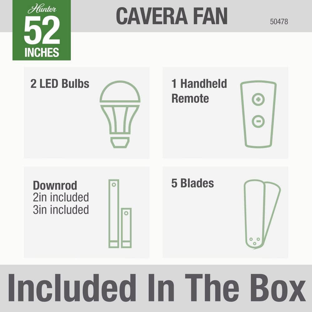 52" Matte Nickel Smart Ceiling Fan with LED Light and Remote