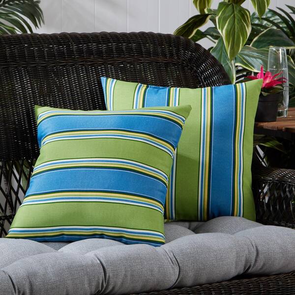 Greendale Home Fashions Outdoor Accent Pillows, Square - 2 count