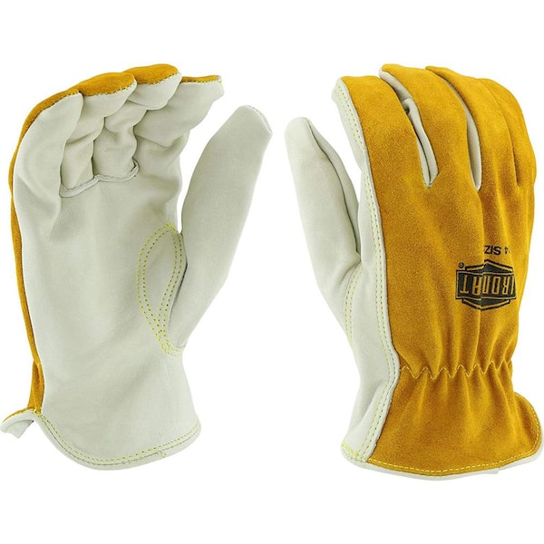 2X-Large Premium Split Grain Cowhide Heat Resistant Leather Driver Glove with Keystone Thumb