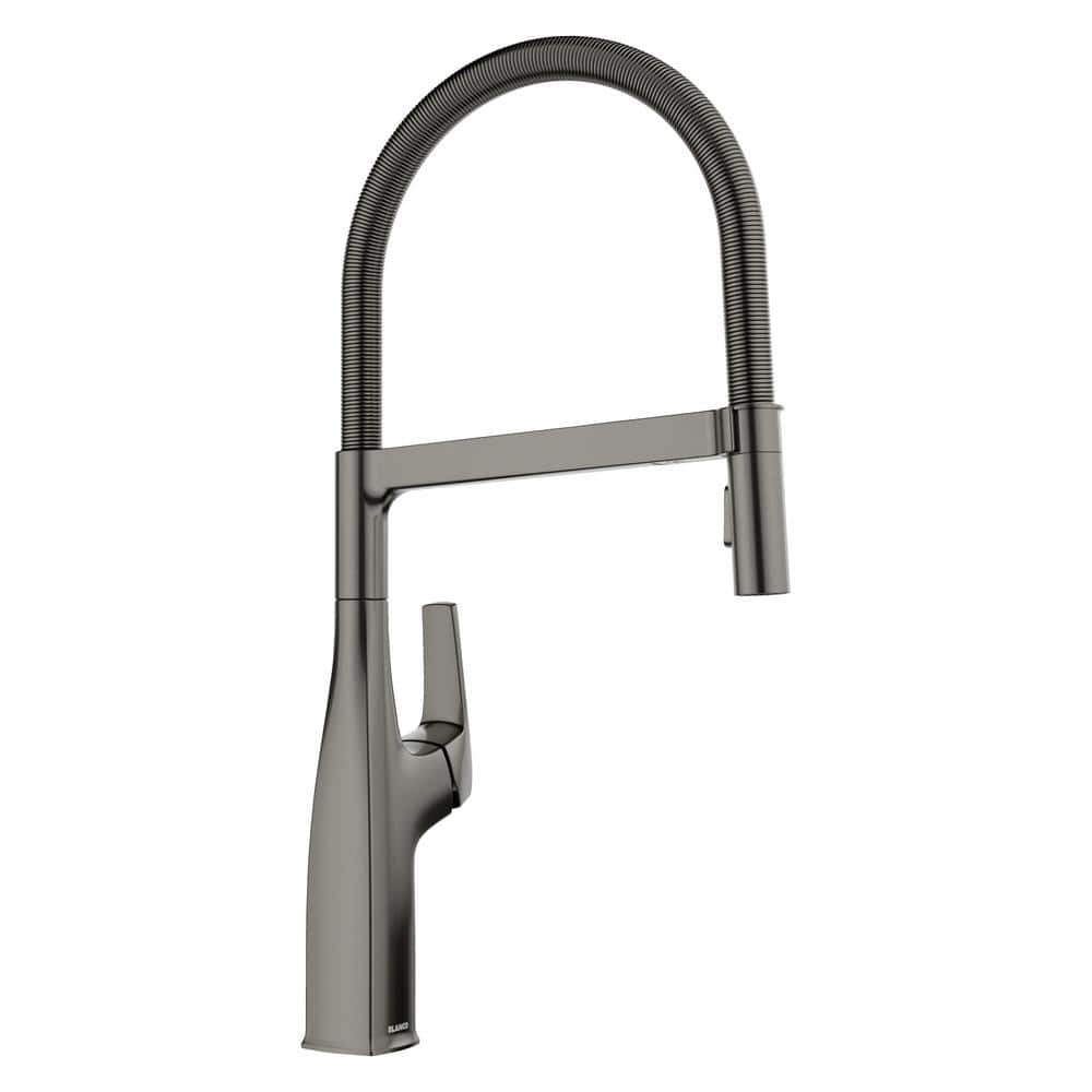 Rivana Single Handle Semi-Pro Standard Kitchen Faucet in Satin Dark Steel
