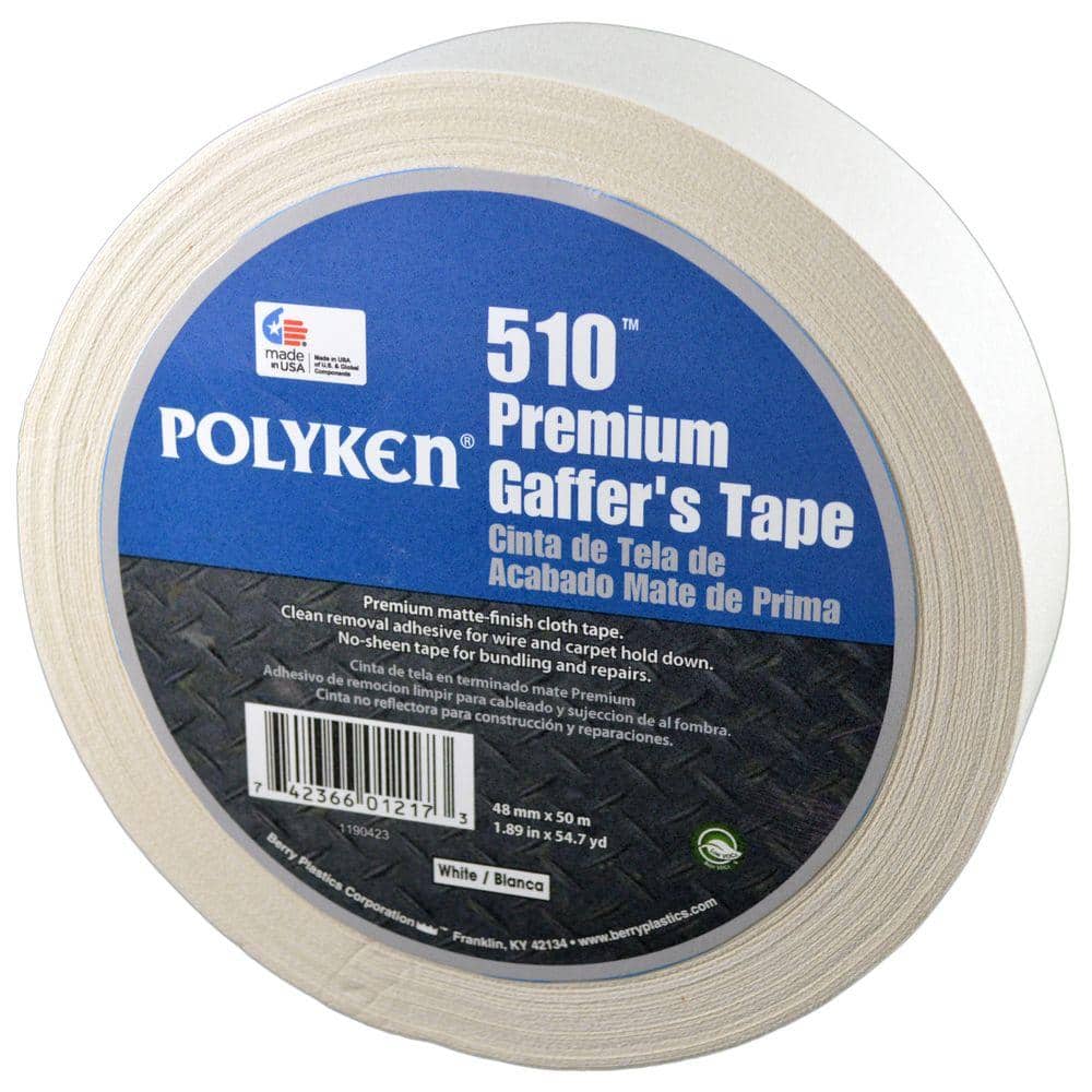 4 Pack of 2 Inch White Gaffers Tape Seismic Audio 60 yards per Roll SeismicTape-White602-4Pack 4 Pack of 2 Inch White Gaffers Tape Seismic Audio 60 yards per Roll SeismicTape-White602-4Pack