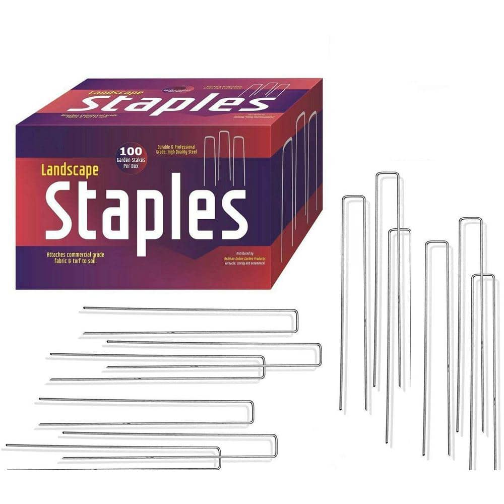 Ashman Galvanized Landscape Staples: 100-Count 12 in. Sod and Fence Stake-Rust Resistant Garden Supplies for Landscaping price history on PriceWatchPro