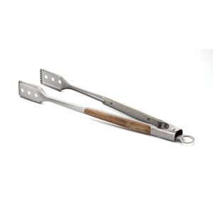 Jackson Acacia Wood Locking Tongs for BBQ Grill, Stainless Steel