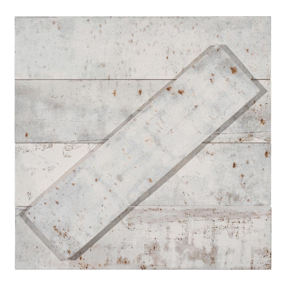 Serenite 4" x 16" Glazed Blue Porcelain Subway Wall Tile