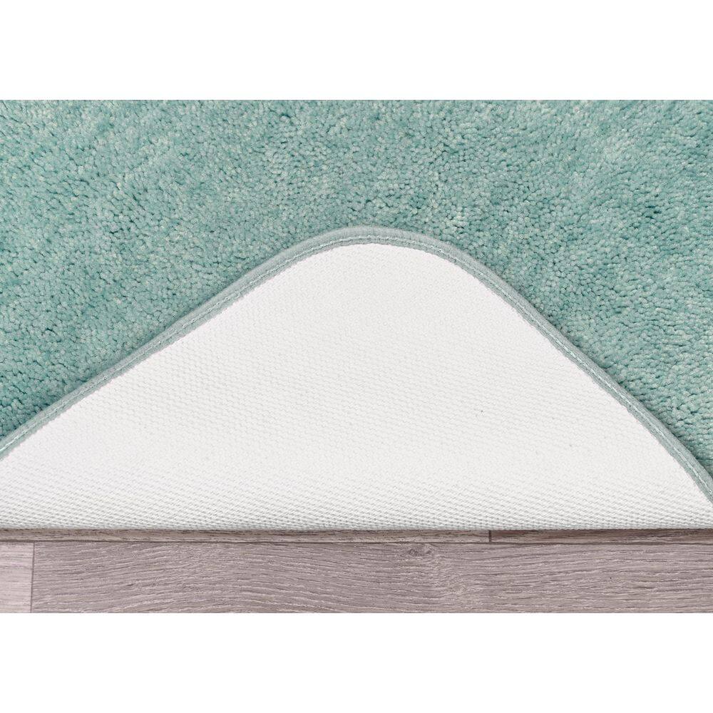 Sea Foam Nylon Traditional Washable 2-Piece Bath Rug Set