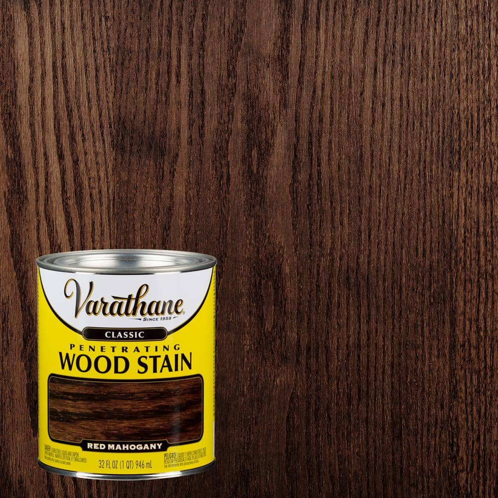 Varathane 1 qt. Red Mahogany Classic Interior Wood Stain (2-Pack ...