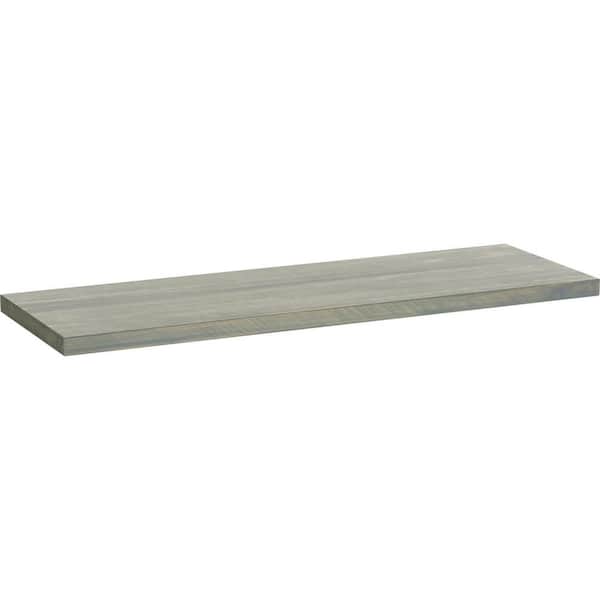 Liberty 24 in. x 8 in. x 0.75 in. Grey Wood Stain Decorative Wall Shelf