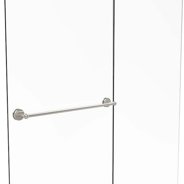 Allied Brass Prestige Skyline Collection 30 in. Shower Door Towel Bar in Polished Nickel