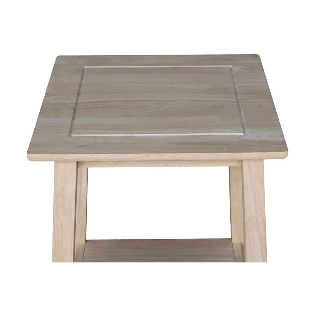 Parawood Classic Unfinished Tall End Table