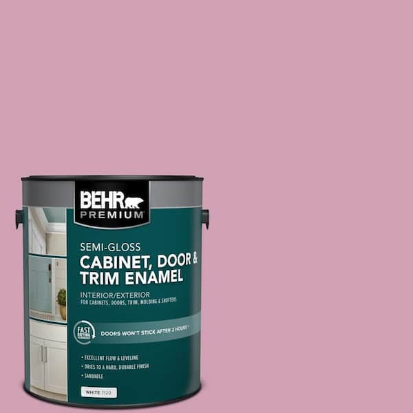 BEHR PREMIUM 1 gal. #M130-4 Raspberry Smoothie Semi-Gloss Enamel Interior/Exterior Cabinet, Door & Trim Paint
