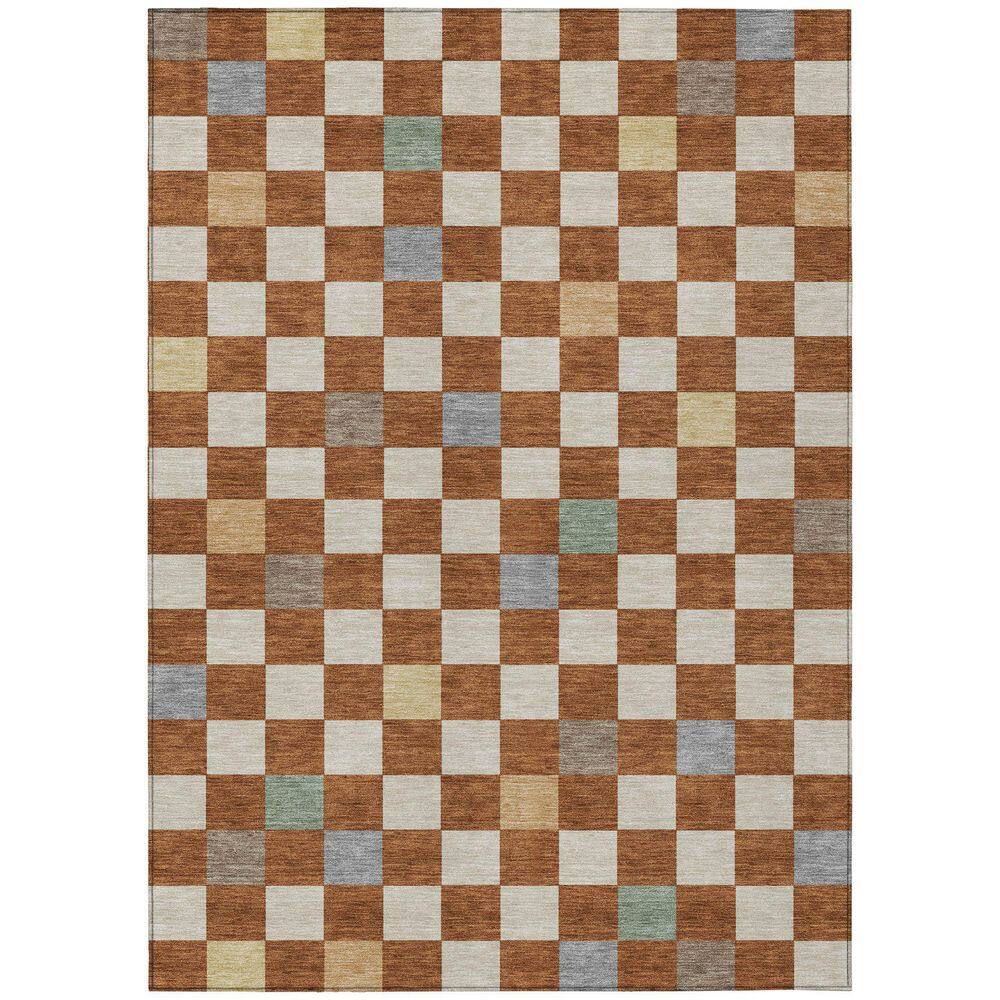 Chantille Machine Washable Indoor/Outdoor Abstract ACN2656 Paprika 8 ft. x 10 ft. Area Rug price history on PriceWatchPro