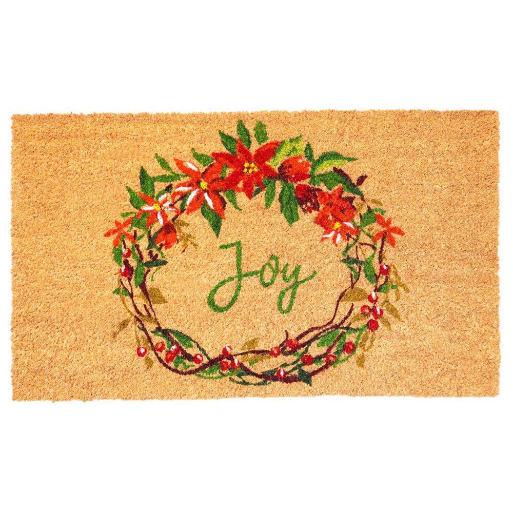 Multi-Colored 29 in. x 17 in. Coir Outdoor Door Mat price history on PriceWatchPro