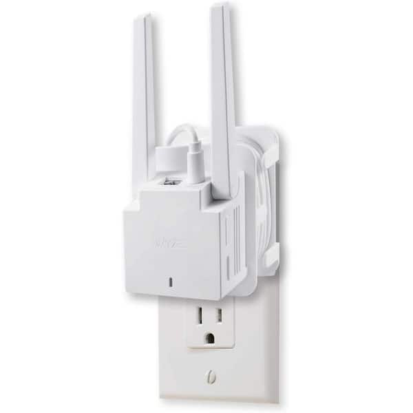 Wasserstein AC Outlet Wall Mount for Wyze Cam Outdoor Base Station (White)