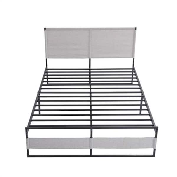 ZIRUWU Metal Bed Frame 14 Inch Full Size with Headboard and Footboard, Mattress Platform with 12 Inch Storage Space