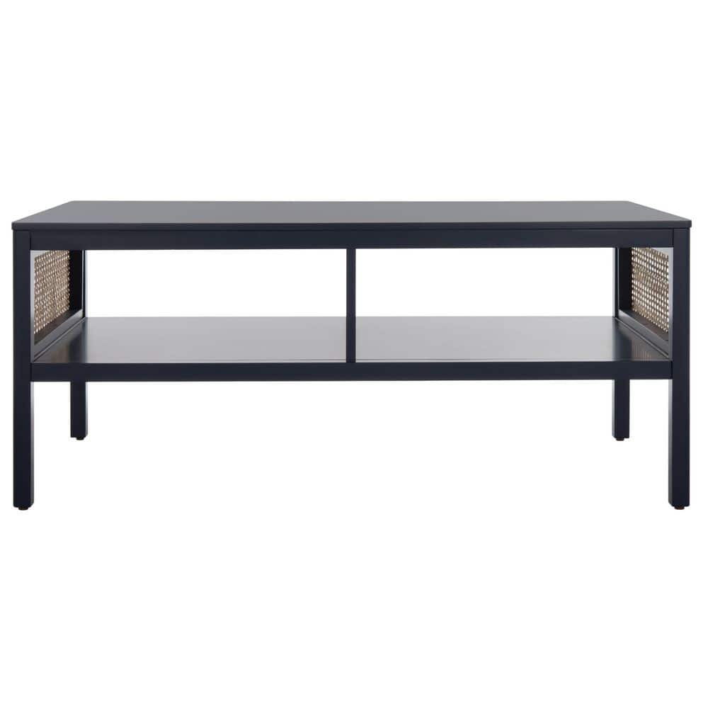 Miya 42 in. Navy/Natural Rectangle Wood Coffee Table price history on PriceWatchPro