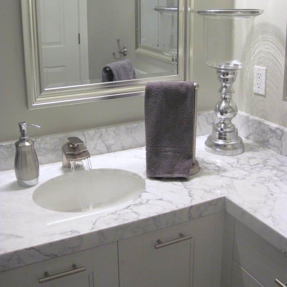 Brushed Nickel Single-Handle Waterfall Bathroom Faucet