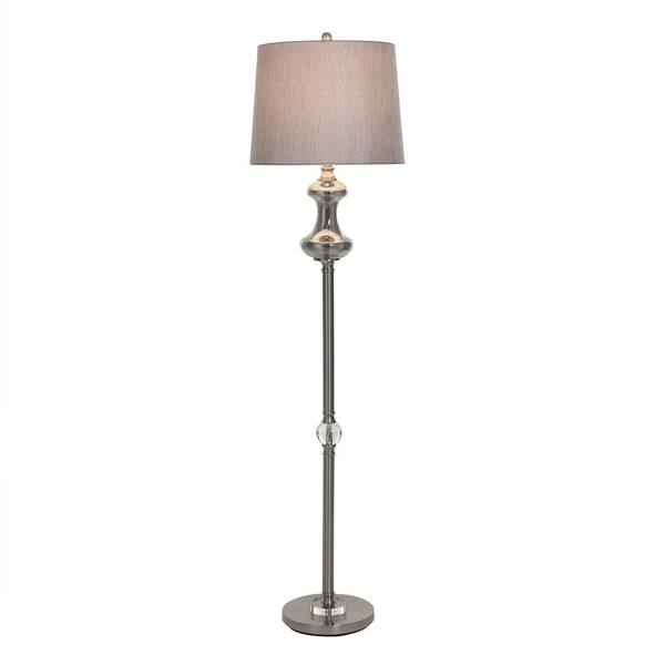 StyleCraft Callahan 62.5 in. Silver Contemporary 1-Light Standard