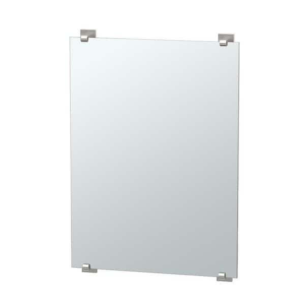 Gatco Elevate 32 in. x 22 in. Frameless Mirror in Satin Nickel