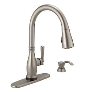 Charmaine Single-Handle Pull-Down Sprayer Kitchen Faucet with Touch2O and ShieldSpray Technologies in Stainless