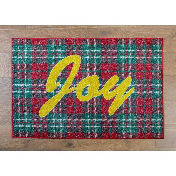 Concord Global Trading Joy Red 31 in. x 49 in. Indoor Holiday Scatter