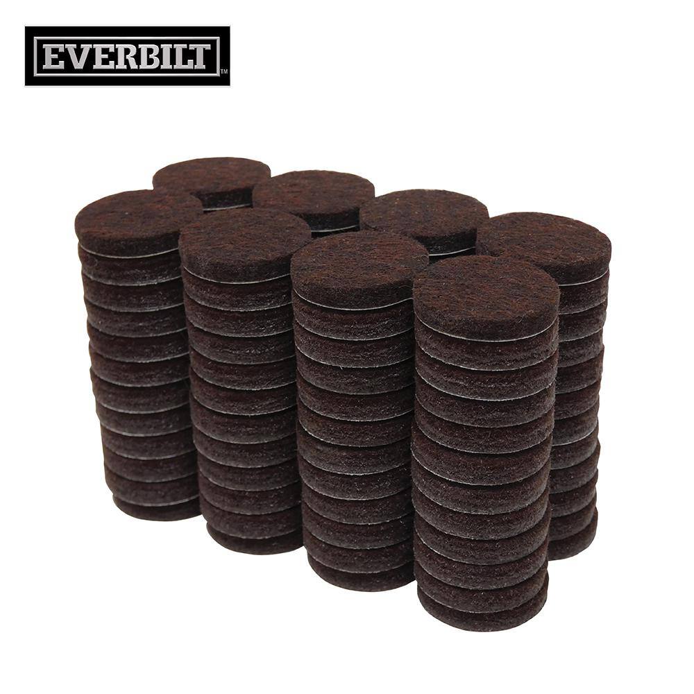 1 in. Brown Round Felt Heavy Duty Self Adhesive Furniture Pads (96-Pack) price history on PriceWatchPro