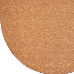 Brown 36 in. x 24 in. Coir Non-Slip Indoor/Outdoor Door Mat