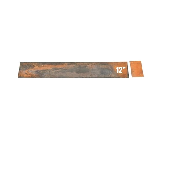 96 in. L x 12 in. H Galvanized Steel Hammer-In Landscape Edging, Metal Garden Border for Lawn & Beds, 1-Pack