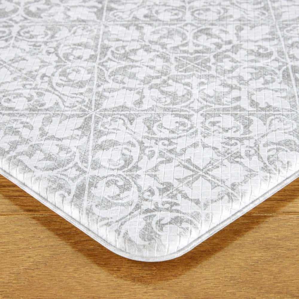 Comfort Plus Gray Memory Foam Anti-Fatigue Kitchen Mat