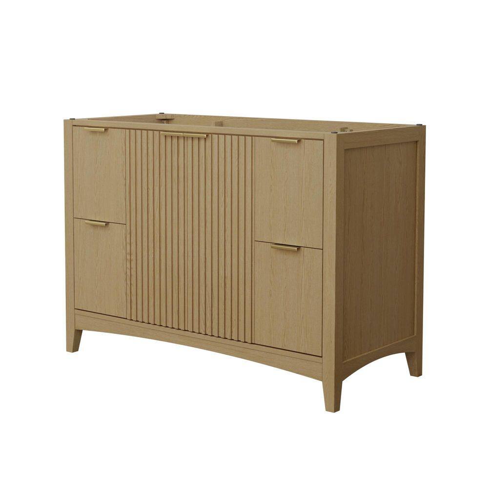 Palmilla 47.25 in. Bath Vanity Cabinet without Top in Natural Oak Assembled price history on PriceWatchPro
