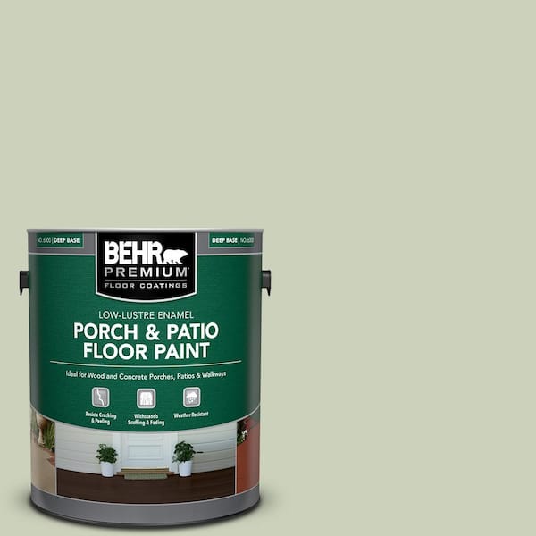 1 gal. #PPU10-09 Chinese Jade Low-Lustre Enamel Interior/Exterior Porch and Patio Floor Paint