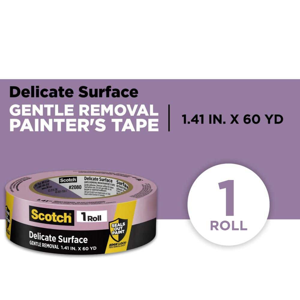 3M Scotch 1.41 in. x 60 yds. Delicate Surface Painter's Tape with Edge-Lock