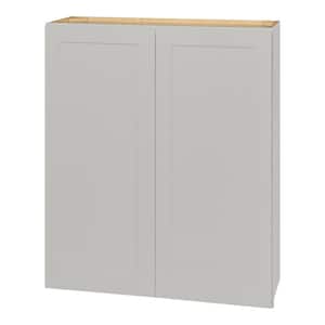 Avondale Shaker Dove Gray Ready to Assemble Plywood 36 in Wall Cabinet (36 in W x 42 in H x 12 in D)