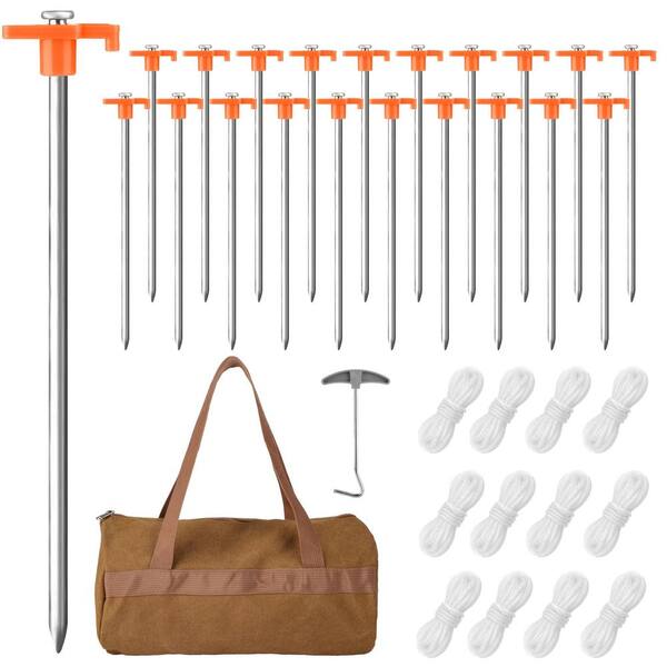 ABCCANOPY Garden Stakes 15" Ground Anchor For Trampoline, Sheds, Fence