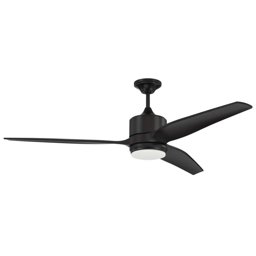 Mobi 60 in. Indoor/Outdoor Flat Black Finish Ceiling Fan with Integrated LED Light and Remote/Wall Control Included price history on PriceWatchPro
