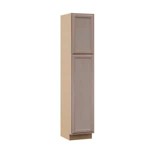 18 in. W x 24 in. D x 90 in. H Assembled Pantry Kitchen Cabinet in Unfinished with Recessed Panel