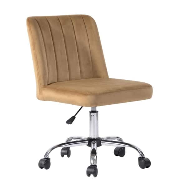 Tatahance Brown Fabric Seat Office Chair