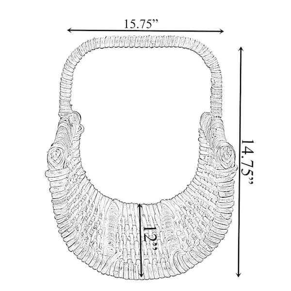 Rattan discount log holder