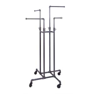 Gray Steel Clothes Rack 16 in. W x 72 in. H