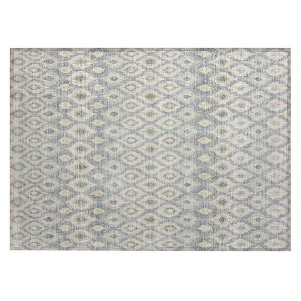 Chantille Machine Washable Indoor/Outdoor Abstract ACN3122 Gray 2 ft. x 3 ft. Accent Rug