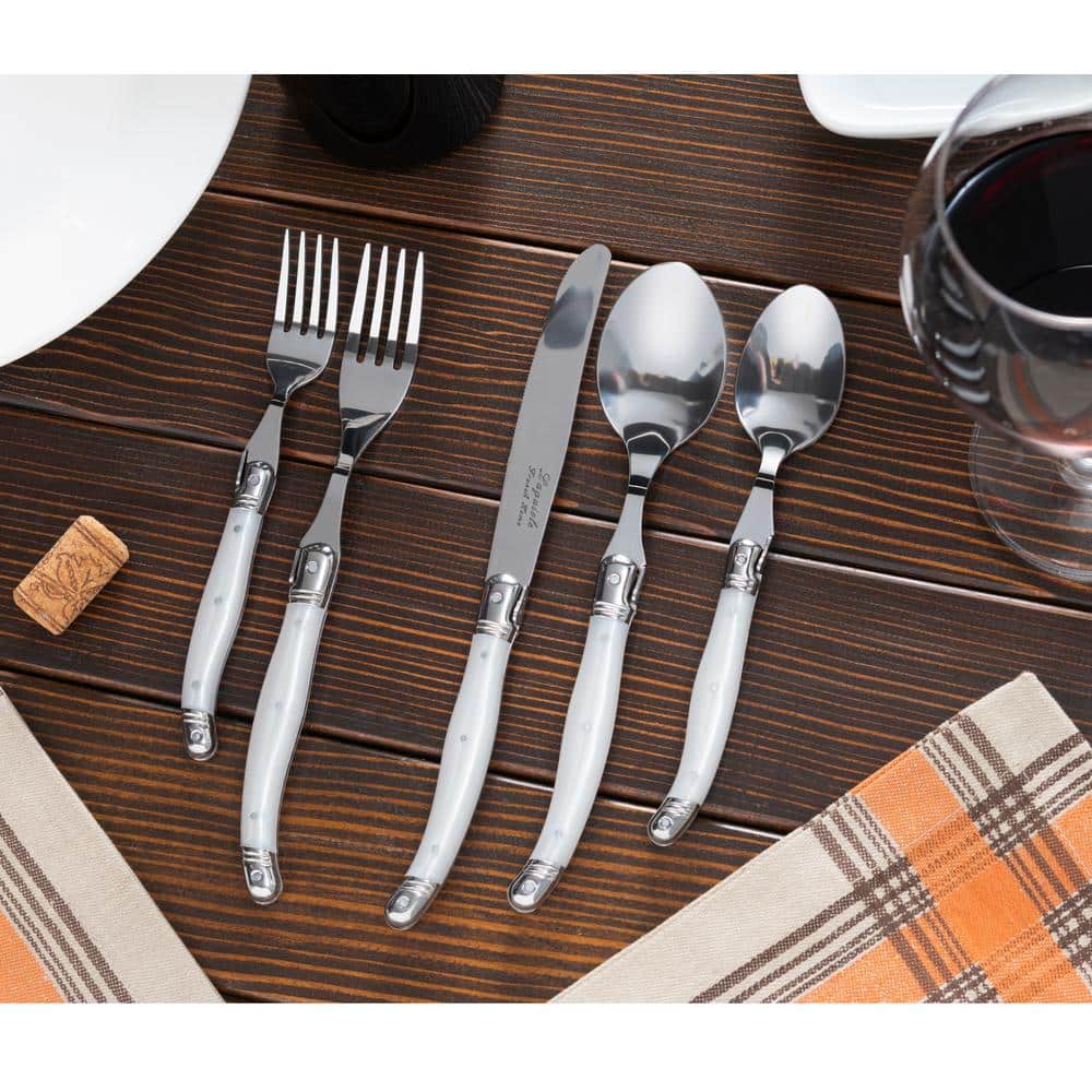 French Home Laguiole 20 Piece Stainless Steel Flatware Set, Service for 4 (Set of 20)