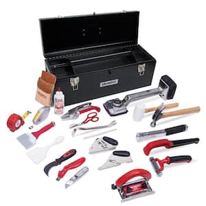 Carpet Installation Kit with 22 Tools Plus a 24 in. Tool Box