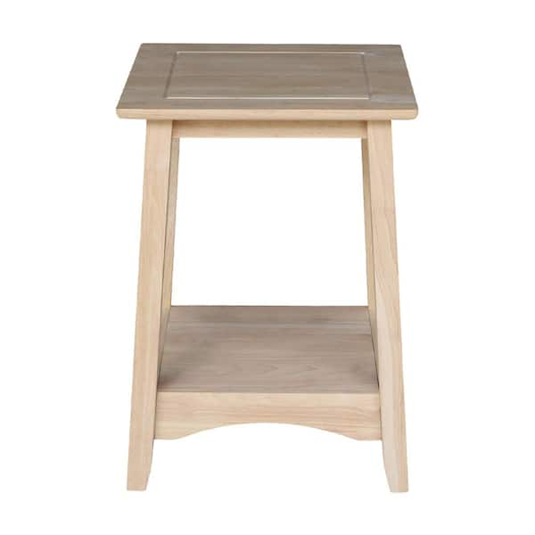 International Concepts Unfinished End Table OT 4TE The Home Depot   Unfinished Wood International Concepts End Side Tables Ot 4te 64 600 