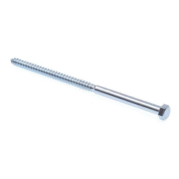 Prime-Line 3/8 in. x 8 in. A307 Grade A Zinc Plated Steel Hex Lag Screws (50-Pack)