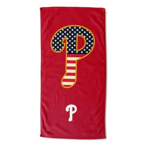 MLB Multi-Color Phillies Celebrate Series Printed Cotton/Polyester Blend Beach Towel