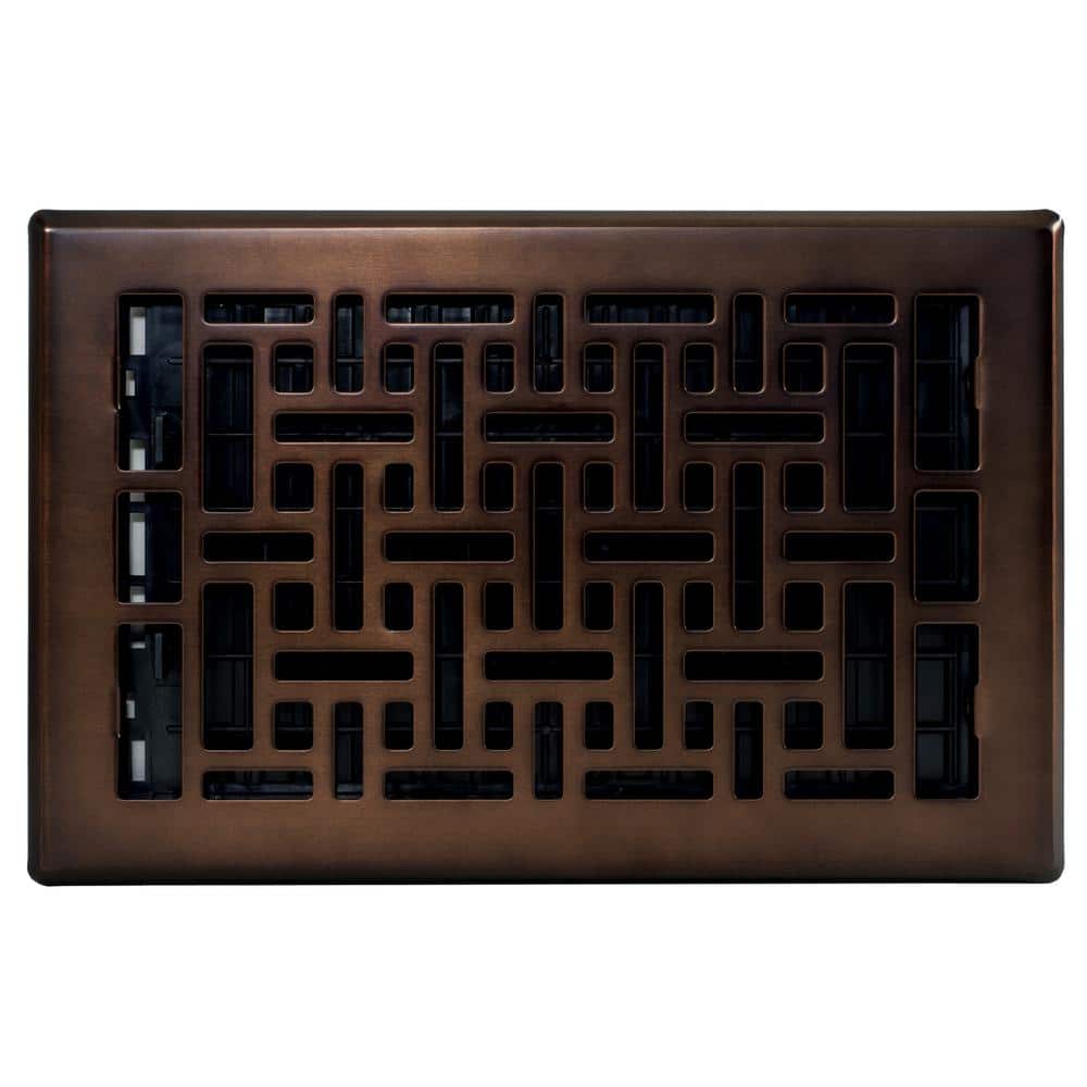 Oriental Rubbed Bronze 6 x 10 Floor Register