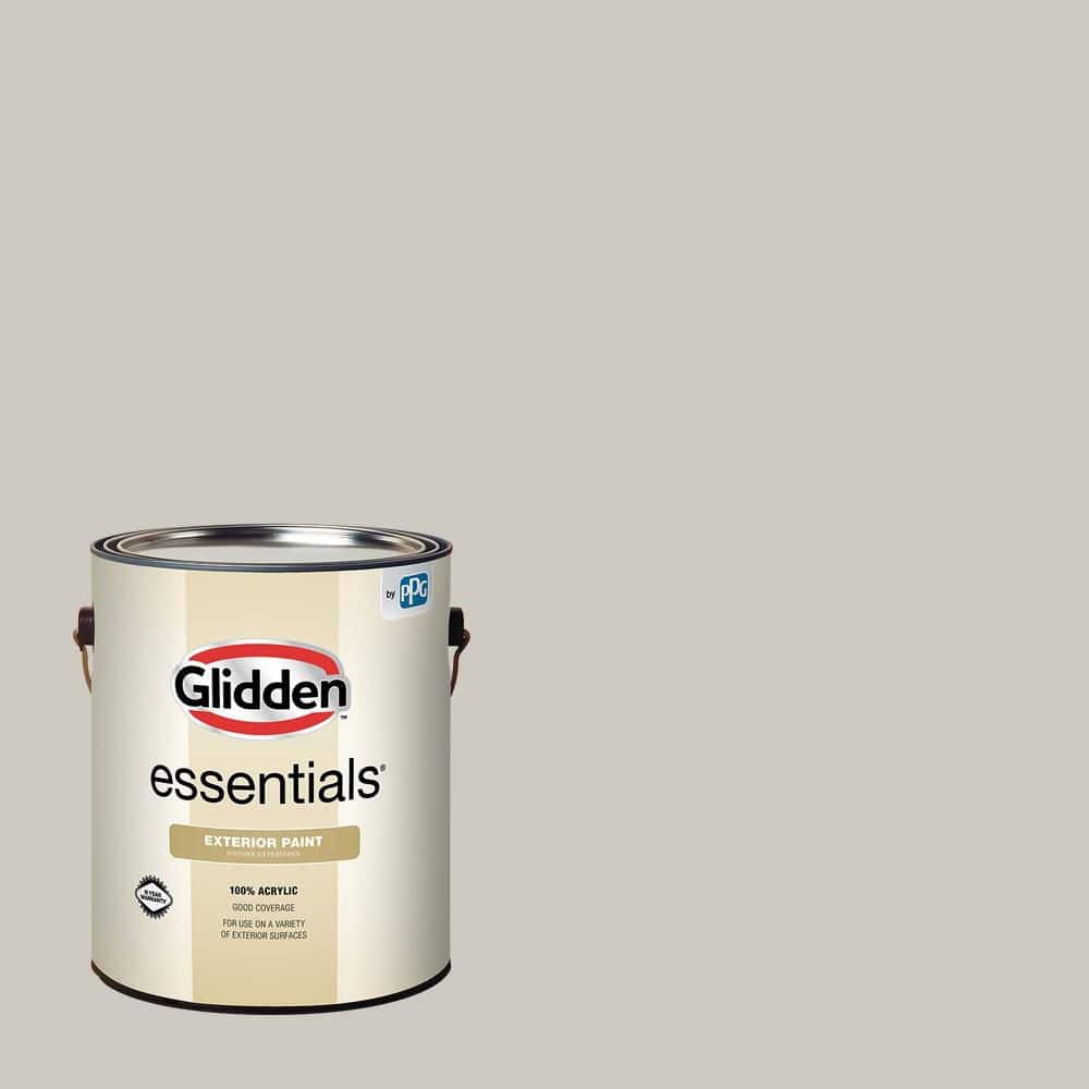 Glidden Essentials 1 gal. Swirling Smoke PPG1007-2 Flat Exterior Paint  PPG1007-2EX-01F - The Home Depot, image size:1000x1000