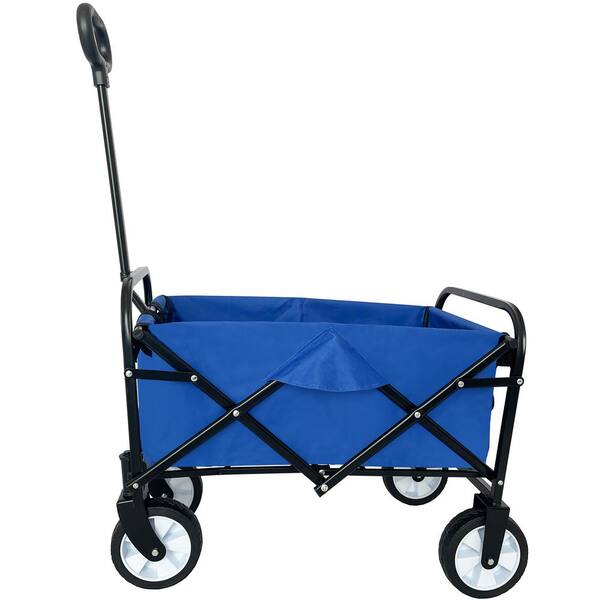 2 cu. ft. Polyester Fabric Portable Garden Cart Camping Foldable ...