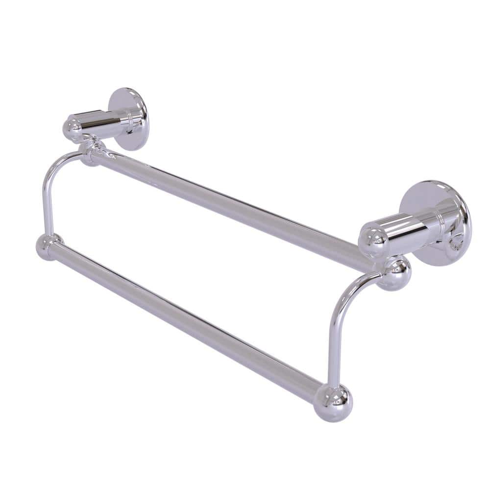 Polished Chrome 36'' Double Wall Mounted Towel Bar