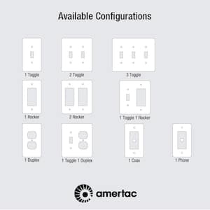 Metallic 2-Gang Toggle Wall Plate (3-Pack)